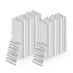 Truss Plates 2x4, 30 Pcs Pronged Truss Mending Plate with Staggered Nail Teeth, Steel Mounting Brackets for Roofing Wood Connector, 20 Ga Thickness