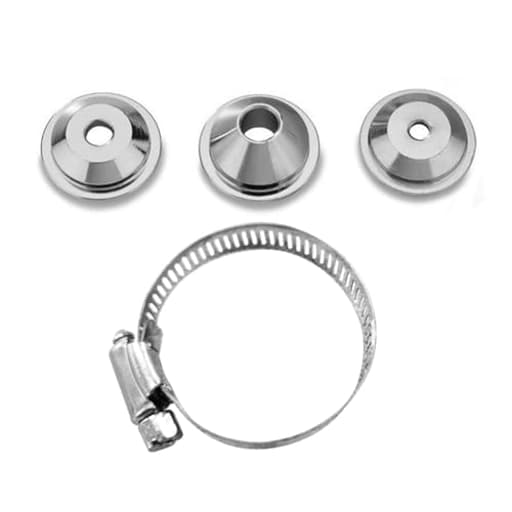 4.0mm/6.0mm/8.0mm Nozzle Replacement Parts with Stainless Steels Clamps for Air Hopper Spray Gun Paint Texture Drywall Painting Sprayer