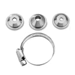 4.0mm/6.0mm/8.0mm Nozzle Replacement Parts with Stainless Steels Clamps for Air Hopper Spray Gun Paint Texture Drywall Painting Sprayer