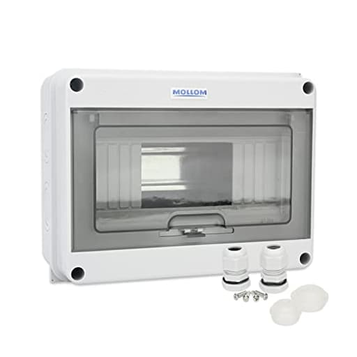 8 Way Circuit Breaker MCB Distribution Protection Box with DIN Rail, IP65 Waterproof,for Indoor and Outdoor