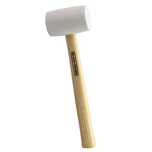 Rubber Mallet, 16 oz., White