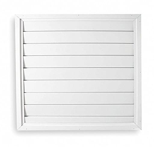 36" Whole House Fan Economy Ceiling Shutter/Ceiling Shutter, 34" x 34" Opening Required