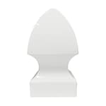 Gothic Fence Post Cap - 4" x 4" Vinyl, White