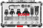 6-piece Carbide-Tipped Trim and Edging Router Bit Set