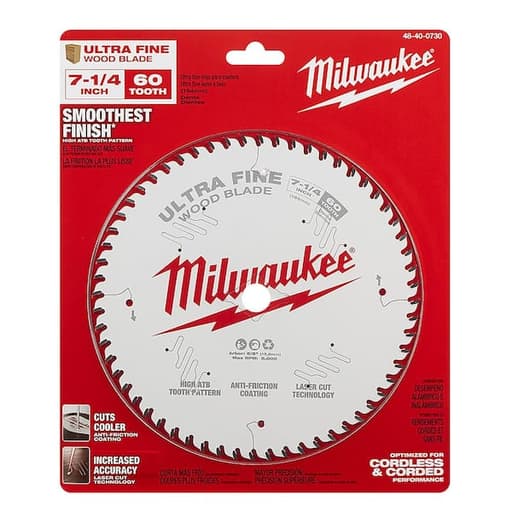 7-1/4" 60T Ultra Fine Finish Circular Saw Blade