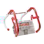 Fire Escape Ladder, 2-Story Rope Ladder, Extends to 13-Feet, Anti-Slip Rungs