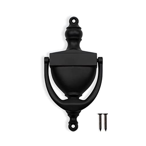 Black Door Knocker Hardware Door Knockers for Front Door, 6.2 inch Height