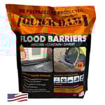 QD65-2 5' Barrier Water Flood Dam Bags, 2 Pack, Black