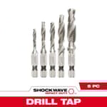 SHOCKWAVE 5PC Metric Impact Drill Tap Set