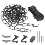 Swag Light Kit Included 12 Feet Chandelier Chain, 15 Feet Lighting Cord and Instructions for Chandelier, Pendant Light and Ceiling Fan Light, Oil Rubbed Bronze