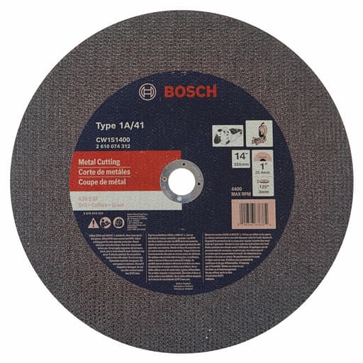 14 in. Metal Cutting Abrasive Wheel (Type 1A)