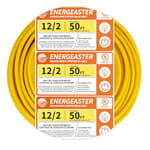 Solid Indoor 12/2 W/G NMB Cable 50ft Coil，Electrical Wire 12 Gauge Wire 2 Conductors Non-Metallic with Ground Wire