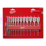 13 Piece Flat Boring Bit Set