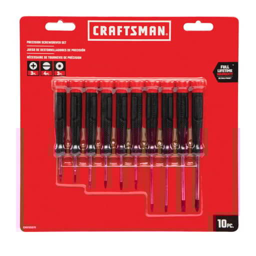 Precision Bi-Material Screwdriver Set (10 pc)