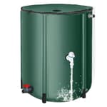 50 Gallon Collapsible Rain Barrel, Foldable Outdoor Water Tank with Faucet, with Filter and Spigot, for Garden Irrigation Water Storage