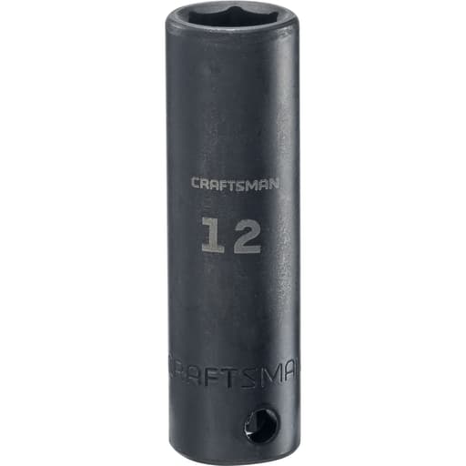 3/8-in Drive 12mm Metric Deep Impact Socket