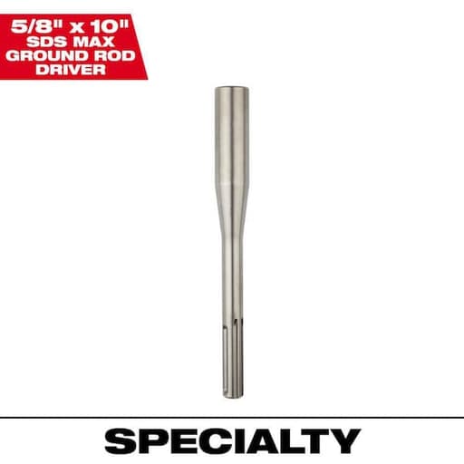 SDS-Max 5/8" x 10" Ground Rod Driver