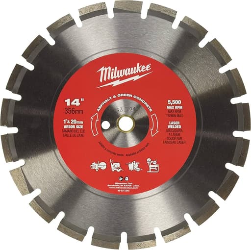 14" Asphalt & Green Concrete Segmented