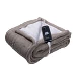 Heated throw blanket (faux shearling, 50 x 60 in)