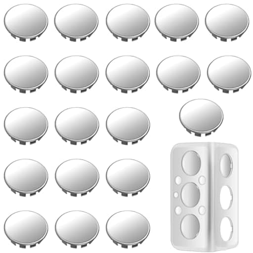 20pcs Seal Electrical Box Knockout, Round Electrical Box Knockout Plugs,Electrical Panel Cover,Electric Panel Cover,Hole Plugs,Snug Plug for Conduit Pipe (1/2in) Closure Unused Electric Box Outlets