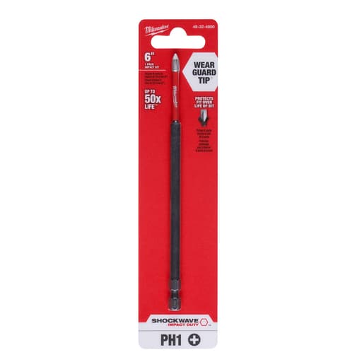#1 Phillips Impact 6" Power Bit