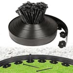 2 Inch Tall 66 FT Garden Edging Kit with 90pcs Spikes, Plastic Edging for Landscaping