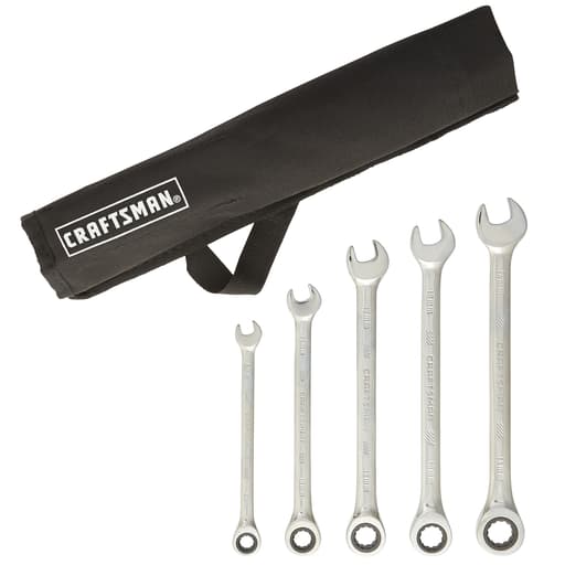 5Pc Metric Ratcheting Wrench Set