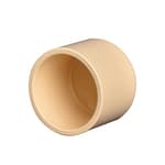 1/2" 10pcs CPVC Pipe Fittings End Cap Plug Slip Adapter Beige
