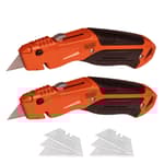 Retractable Utility Knife, Quick-Change Blade (2-Pack)