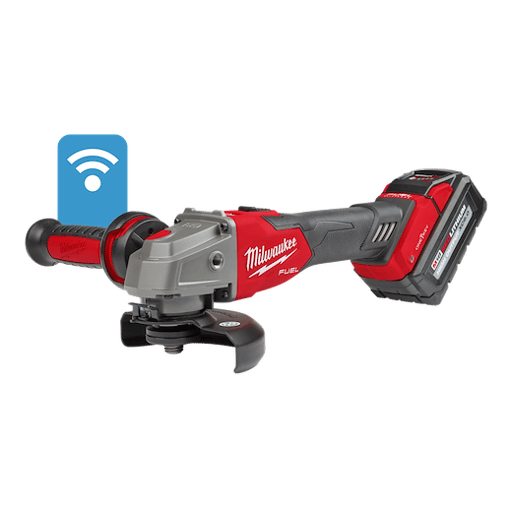 4-1/2" / 5" Braking Grinder with ONE-KEY™ Slide Switch, Lock-On