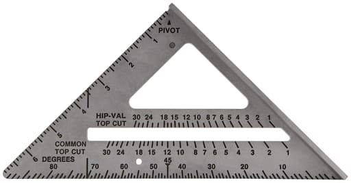 7 In Aluminum Rafter Square