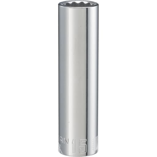 1/2-in Drive 15mm 12 Point Deep Socket