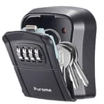 Key Lock Box Combination Lockbox Wall-Mounted Key Storage Box for House Keys, Resettable Code Safe Security Lock Box for Home, Office, Garage, Apartment Spare Key Storage