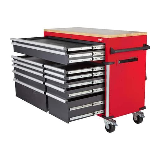 High Capacity Industrial 12-Drawer Mobile Workbench