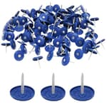 Plastic Cap Nails, 200 Pcs Roofing Nails, 1 inch Galvanized Tar Paper Nails for Roofing, Roofing Nail Caps for House Wrap Fastening Foam Board Roofing Felt Insulation Film