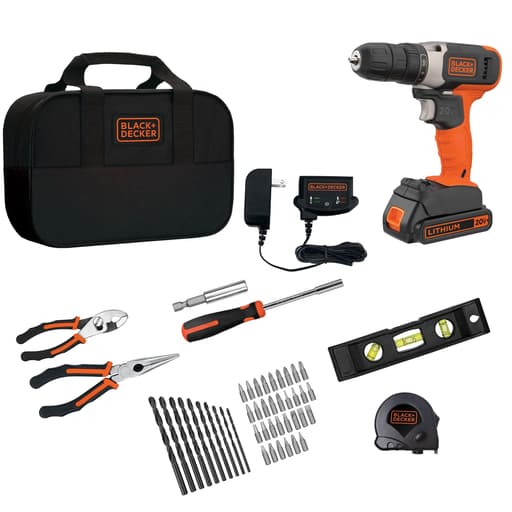 20V MAX* Cordless Drill with 49-Piece Home Project Kit