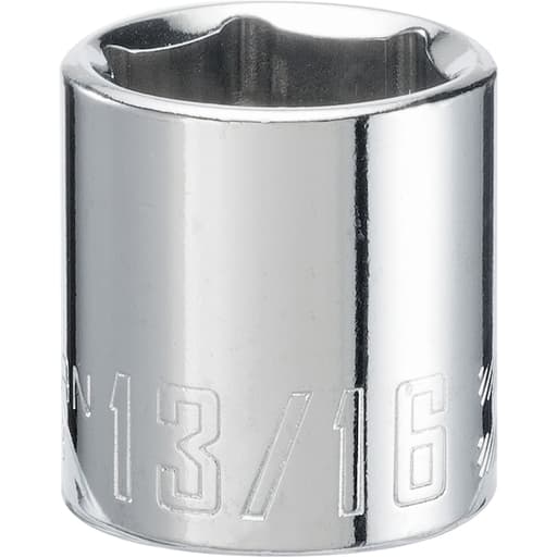 3/8-in Drive 13/16-in 6 Point SAE Shallow Socket