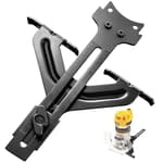 DNP618 Edge Guide for Fixed Base Compact Router, Compatible With DEWALT DWP611 Router, PORTER-CABLE 450 & 451-Adjustable for Quick Attachment To Router Mounting Base, Fits Router DCW600B, DW6913. etc
