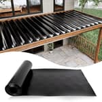 1PCS 50FT Black Under Deck Drainage System Trough HDPE Waterproofing Membrane Fit for 16“ Joist Spacing M081