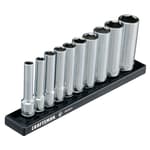 1/4 in Drive SAE Deep 6-Point Socket Set (10 pc)