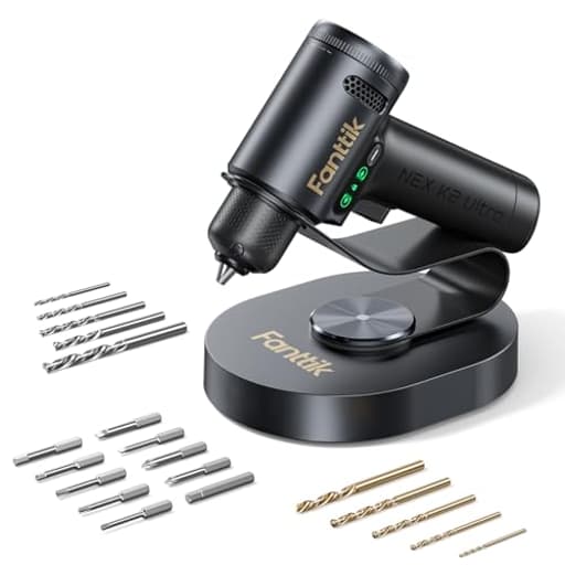 K2 Ultra Power Drill, Cordless Drill/Driver, 3/8'' Keyless Chuck, Max. 30 N.m, Max. 1250 RPM, TapSwitch Gear Change, 2.5AH Rechargeable Battery, Tool Kit for Home DIY Projects