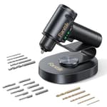 K2 Ultra Power Drill, Cordless Drill/Driver, 3/8'' Keyless Chuck, Max. 30 N.m, Max. 1250 RPM, TapSwitch Gear Change, 2.5AH Rechargeable Battery, Tool Kit for Home DIY Projects