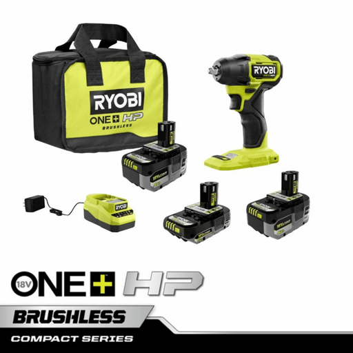 18V ONE+ Lithium High Performance Starter Kit with Compact Brushless 4-Mode Impact Wrench