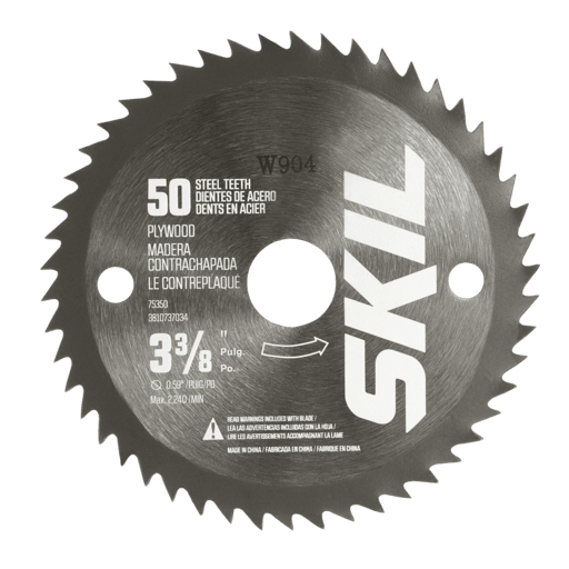 3-3/8 In. 50-Tooth Plywood Circular Saw Blade