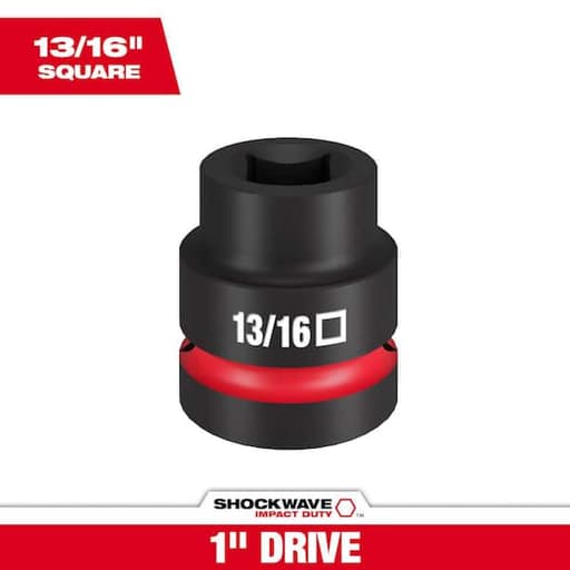 SHOCKWAVE Impact Duty 1" Drive 13/16" Standard 4 Point Square Socket
