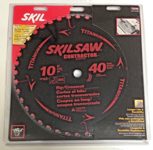 10 in. x 40-tooth table saw blade