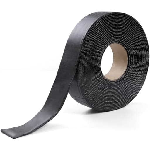 1 Roll 2in x 33 FT Asphalt Crack Tape Self-Adhesive Asphalt Crack Filler Asphalt Joint Repair for Driveway Parking Lot Roof Asphalt Cement Road(3mm Thick), No Torch Required
