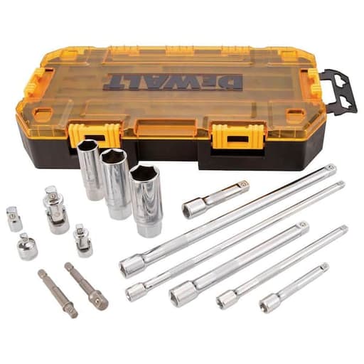 1/4 in & 3/8 in Drive Tool Accessory Set (15 pc)
