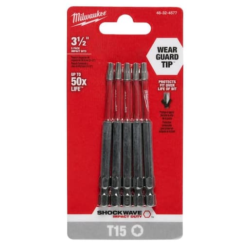 SHOCKWAVE Impact T15 x 3-1/2" TORX Bits