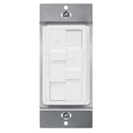 Kalide Combo Dimmer Switch with 3-Speed Fan Control for Dimmable 200W LED/CFL Lights and Fan Combination Switch, Single Pole, Neutral Wire Not Required, TGDSFS3-W, White
